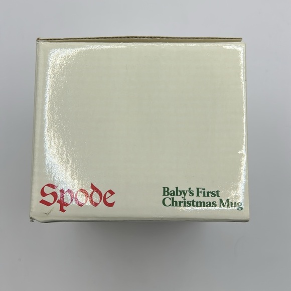 Spode Christmas Tree Baby 1st Christmas Mug with Green and Red Accents - Picture 12 of 13